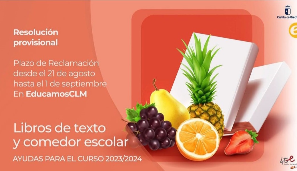 RESOLUCIÓN PROVISIONAL LIBROS DE TEXTO Y COMEDOR ESCOLAR (2023/2024)