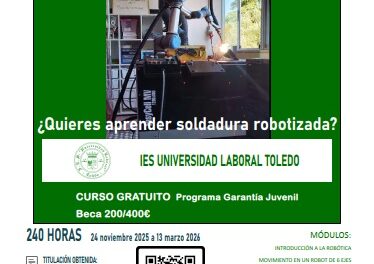 CURSO GARANTÍA JUVENIL 25/26: «ESPECIALIZACIÓN EN ROBÓTICA»
